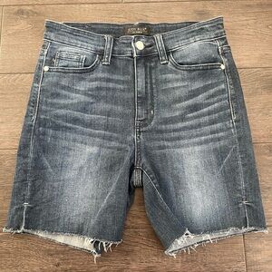 Judy Blue Dark Wash Denim Shorts
